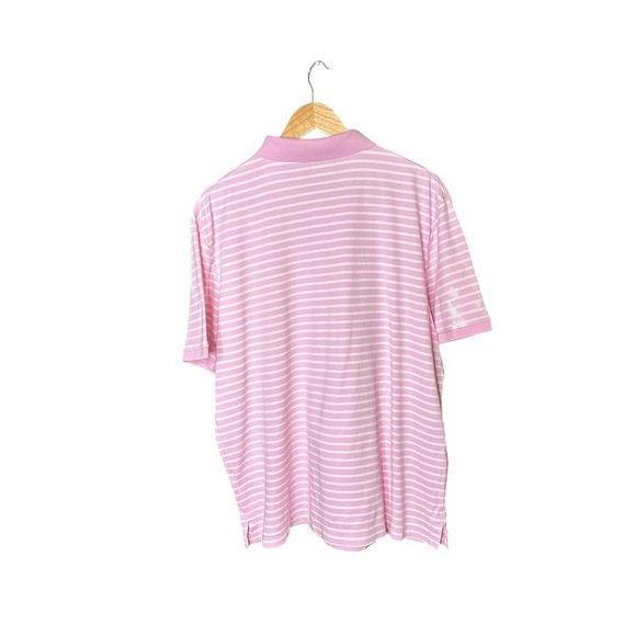 Polo Ralph Lauren Classic Fit Pink & White Striped 3 Button Closure Polo sz XL - Picture 8 of 10